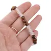 Bratara pe elastic Ochi de tigru si Cristal de stanca sfere 6mm, imagine 3