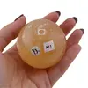 Calcit galben, sfera naturala unicat, A11, imagine 2