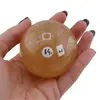 Calcit galben, sfera naturala unicat, A4, imagine 2