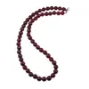 Colier Agat rodolit sfere fatetate 8mm