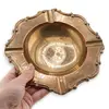 Bol vintage din alama cu margine decorata, 19,5cm, imagine 3