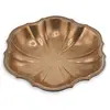 Bol vintage din alama cu margine in relief, 23cm