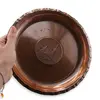 Tava vintage din cupru gravata, model catedrala Viena, 22cm, imagine 3