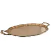Tava vintage din alama cu doua manere laterale, 29cm, imagine 2