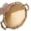 Tava vintage din alama cu doua manere laterale, 29cm, imagine 3