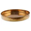 Tava vintage rotunda din alama simpla, 28,5cm, imagine 2