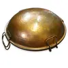 Vas vintage din cupru ciocanit manual cu interior cositorit și manere laterale, 29cm, imagine 2