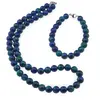 Set colier si bratara Azurit sfere 8mm