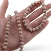 Set colier si bratara Coral fosilizat sfere 8mm, imagine 3