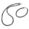 Set colier si bratara Jasp earth sfere 6mm