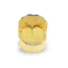Inel din argint 925 placat cu aur 14k lucrat manual cu Turmalina multicolora si Labradorit, marimea 58, imagine 2