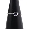 Inel din argint 925 subtire cu Ametist, marimea 57 - montura rotunda, imagine 4