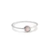 Inel din argint 925 subtire cu Opal de foc, marimea 60 - montura rotunda, imagine 2