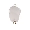 Pandantiv Cristal de stanca brut cu doua anouri, 30mm