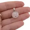 Pandantiv Cristal de stanca disc fatetat, 15mm, imagine 3