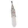 Pandantiv Cristal de stanca si montura din metal, 8cm