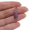 Pandantiv Fluorit mov tubular, 24mm, imagine 3