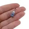 Pandantiv Opal albastru discuri fatetate 7mm si discuri 5mm, imagine 3