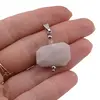 Pandantiv Piatra lunii gri cristal fatetat, 23x15mm, imagine 3