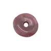 Pandantiv Rodonit donut pi, 15mm