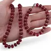 Set colier si bratara Agat rodolit discuri fatetate 8mm si Cristal de stanca sfere fatetate 3mm, imagine 3