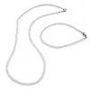 Set colier si bratara Cristal de stanca sfere mate 4mm