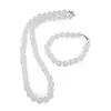 Set colier si bratara Opalit sfere fatetate 10mm