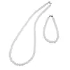 Set colier si bratara Opalit sfere fatetate 6mm