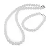 Set colier si bratara Opalit sfere fatetate 8mm