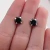 Cercei cu surub din Argint 925 si Spinel, 7mm, imagine 3