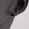 Cercei cu surub din Argint 925 si zircon galben, 5mm, imagine 2