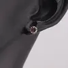 Cercei cu surub din Argint 925 si zircon lila, 4-5mm, imagine 2