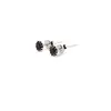 Cercei cu surub din Argint 925 si zircon mov, 4-5mm