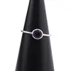 Inel din argint 925 subtire cu Ametist, marimea 53 - montura rotunda, imagine 4