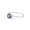 Inel din argint 925 subtire cu Iolith, marimea 53 - montura tip prong
