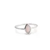 Inel din argint 925 subtire cu Opal de foc, marimea 52 - montura oval ascutit, imagine 2