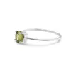 Inel din argint 925 subtire cu Peridot incrustat, marimea 59 - montura tip prong