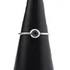 Inel din argint 925 subtire cu Topaz, marimea 53 - montura rotunda, imagine 4
