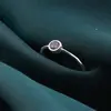 Inel din argint 925 subtire cu Topaz mistic incrustat, marimea 60 - montura rotunda, imagine 3