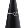 Inel din argint 925 subtire cu Topaz mistic, marimea 60 - montura rotunda, imagine 4