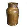 Recipient vintage decorativ din alama, tip bidon de lapte, 39cm, imagine 2