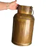 Recipient vintage decorativ din alama, tip bidon de lapte, 39cm, imagine 3