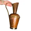 Vas decorativ din alama, model traditional cu toarta, 38cm, imagine 3