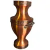 Vaza ornamentala din cupru decorata cu motiv geometric grecesc, 48cm, imagine 2