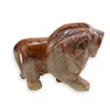 Figurina slefuita din Onix de Pakistan, leu - 9cm