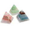 Piramida slefuita din Onix de Pakistan colorat - 5,5cm