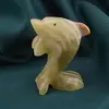 Figurina slefuita din Onix de Pakistan, delfin - 8cm, imagine 2