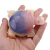 Figurina slefuita din Onix de Pakistan colorat, broasca testoasa - 8cm, imagine 3