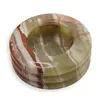Scrumiera rotunda din Onix de Pakistan, 8cm