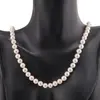 Colier Perle de Mallorca albe si crem, sfere 6mm, imagine 3